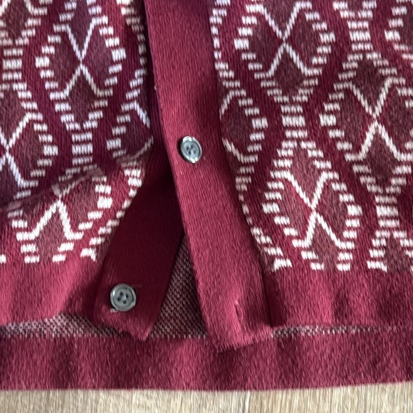 Abercrombie & Jacquard Fitch Short Sleeve Polo Summer Sweater Size Medium - Picture 7 of 7